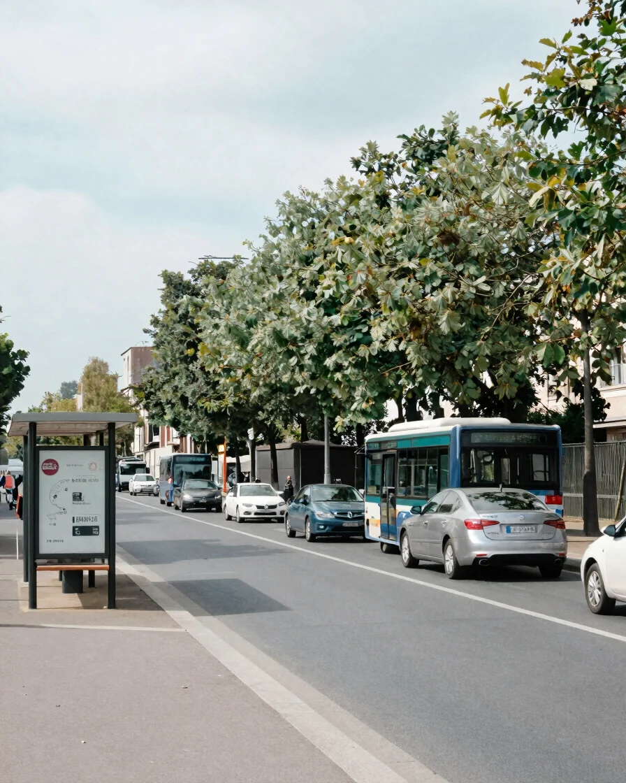 Editorial documentary photograph of an everyday Île-de-France str